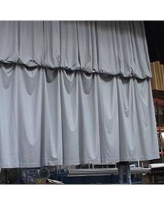 Drapa and gathering curtain systems